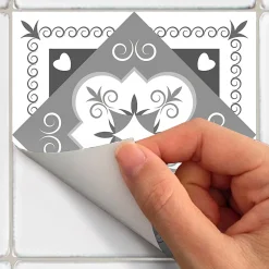 Sticker Mural Carrelage adhésif Cuisine Salle de Bain - 24 STICKERS CARRELAGES AZULEJOS TALIHA - 24stickers15x15cm