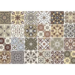 Sticker Mural Carrelage adhésif Cuisine Salle de Bain - 24 STICKERS CARRELAGES AZULEJOS JAVIERNA - 24stickers15x15cm