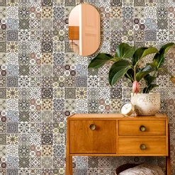Sticker Mural Carrelage adhésif Cuisine Salle de Bain - 24 STICKERS CARRELAGES AZULEJOS JAVIERNA - 24stickers15x15cm