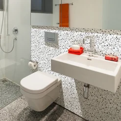 Sticker Mural Carrelage adhésif Cuisine Salle de Bain - 24 STICKERS CARRELAGES TERRAZZO TAORMINA - 24stickers15x15cm