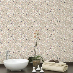 Sticker Mural Carrelage adhésif Cuisine Salle de Bain - 24 STICKERS CARRELAGES TERRAZZO ALZI ROSSI - 24stickers15x15cm