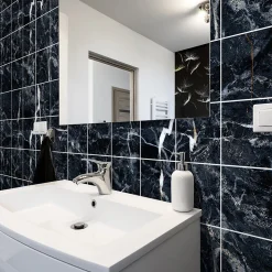 Sticker Mural Carrelage adhésif Cuisine Salle de Bain - 24 STICKERS CARRELAGES MARBRE D'EPINAL - 24stickers15x15cm