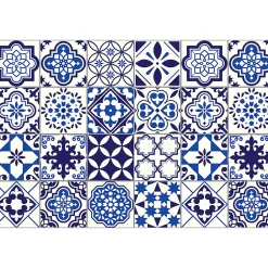 Sticker Mural Carrelage adhésif Cuisine Salle de Bain - 24 STICKERS CARRELAGES AZULEJOS EUSEBIO - 24stickers15x15cm