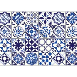 Sticker Mural Carrelage adhésif Cuisine Salle de Bain - 24 STICKERS CARRELAGES AZULEJOS EUSEBIO - 24stickers15x15cm