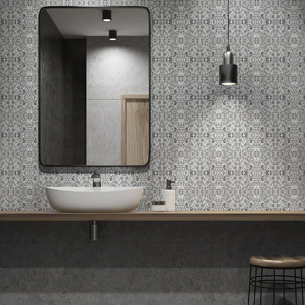 Sticker Mural Carrelage adhésif Cuisine Salle de Bain - 24 STICKERS CARRELAGES TERRAZZO BOSA - 24stickers15x15cm