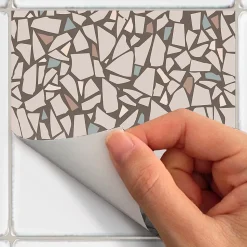 Sticker Mural Carrelage adhésif Cuisine Salle de Bain - 24 STICKERS CARRELAGES TERRAZZO ORGOSOLO - 24stickers15x15cm