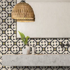 Sticker Mural Carrelage adhésif Cuisine Salle de Bain - 24 STICKERS CARRELAGES AZULEJOS RADINON - 24stickers15x15cm