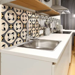 Sticker Mural Carrelage adhésif Cuisine Salle de Bain - 24 STICKERS CARRELAGES AZULEJOS RADINON - 24stickers15x15cm