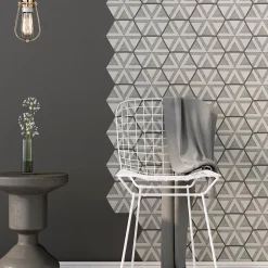 Sticker Mural Carrelage adhésif Cuisine Salle de Bain - CARRELAGES HEXAGONES NUANCE DE GRIS ANTIQUE - 28stickershexagones15x13,5cm