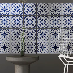 Sticker Mural Carrelage adhésif Cuisine Salle de Bain - 24 STICKERS CARRELAGES AZULEJOS TEVA - 24stickers15x15cm