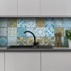 Sticker Mural Carrelage adhésif Cuisine Salle de Bain - 24 STICKERS CARRELAGES AZULEJOS BENDIGO - 24stickers15x15cm