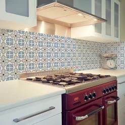 Sticker Mural Carrelage adhésif Cuisine Salle de Bain - 24 STICKERS CARRELAGES AZULEJOS ESPÉRANZA - 24stickers15x15cm