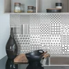 Sticker Mural Carrelage adhésif Cuisine Salle de Bain - 24 STICKERS CARRELAGES ETHNIQUE BACOOR - 24stickers15x15cm