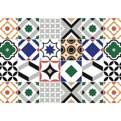Sticker Mural Carrelage adhésif Cuisine Salle de Bain - 24 STICKERS CARRELAGES AZULEJOS FEBINA - 24stickers15x15cm
