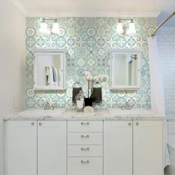 Sticker Mural Carrelage adhésif Cuisine Salle de Bain - 24 STICKERS CARRELAGES AZULEJOS GUILIANITA - 24stickers15x15cm