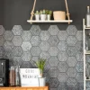 Sticker Mural Carrelage adhésif Cuisine Salle de Bain - CARRELAGES HEXAGONES OLD BEAUTY - 28stickershexagones15x13,5cm
