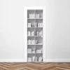 Sticker Porte Bibliothèque Blanche 3D 204 x 63 cm
