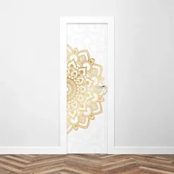 Sticker Porte Mandala Or 204 x 63 cm