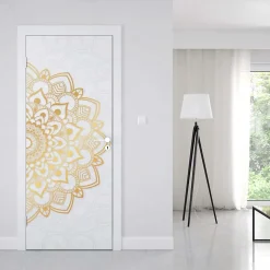 Sticker Porte Mandala Or 204 x 63 cm
