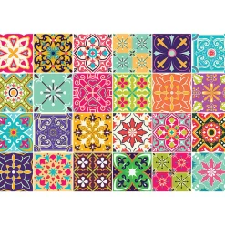 Stickers muraux - Sticker Mural Carrelage adhésif Cuisine Salle de Bain - 24 STICKERS CARRELAGES VOLTERRA - 24stickers15x15cm