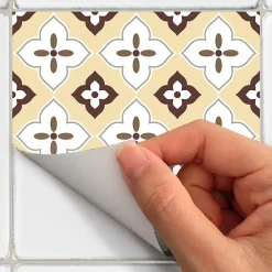Stickers muraux - Sticker Mural Carrelage adhésif Cuisine Salle de Bain - 24 STICKERS CARRELAGES MANONINA - 24stickers15x15cm