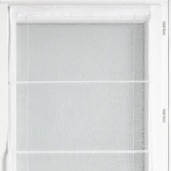 Store bateau en étamine blanc (45x180 cm - Blanc)