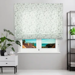 Store Bateau (sans baleines) Tamisant Leaf Vert 150 X 175 , Viewtex
