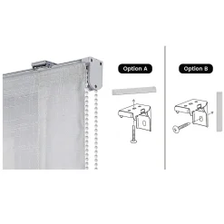 Store Bateau sans Tige Blanc 45 x 175 cm