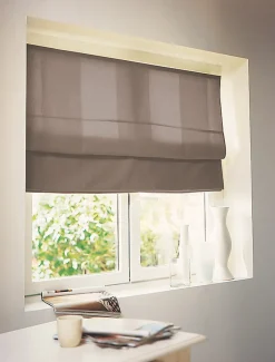 Store Bateau Voile en Lin (180x220 cm - Taupe)