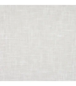 Store en pointe à baguette en voilage aspect lin - 90x165cm - Blanc