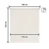 Store Enrouleur - Easydeco - Motorisé à batterie - Tissu technique Screen - Beige 180x250 cm