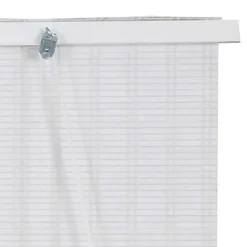 Store enrouleur bois blanc H.180 x l.140cm Ballauff