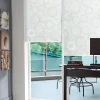 Store Enrouleur "Cercles Dessinés" (60x190 cm - Blanc)
