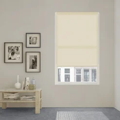 Store Enrouleur Easy Fix (Fixation sans perçage) Ecofuture Tamisant Ivoire 45 X 190cm , Viewtex