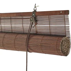 Store Enrouleur en Bambou Brun escuro 120 x 175 cm