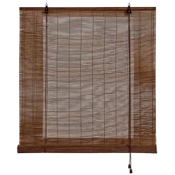 Store Enrouleur en Bambou Brun escuro 150 x 175 cm