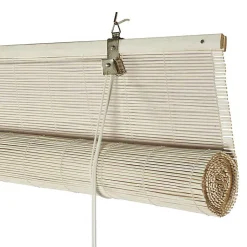 Store Enrouleur en Bambou Blanc 120 x 175 cm