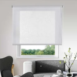 Store Enrouleur enrouleur imprimé CachemireBlanc 120 x 180 cm