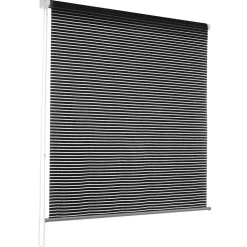 Store enrouleur Fashion coloris Deluxe Stripe Anthracite 55 x 150 cm