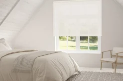 Store Enrouleur Isolant Thermique Screen Degré d'ouverture 5% Blanc Lin 90 X 250cm , Viewtex