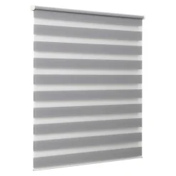 Store enrouleur jour / nuit sans perçage Elin 2 gris béton l.120 x H.180cm Goodhome