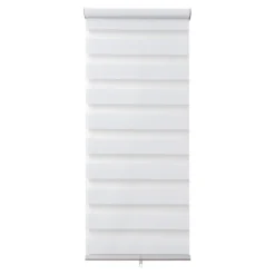 Store enrouleur jour / nuit sans perçage Keston blanc cassé l.40 x H.140cm Goodhome