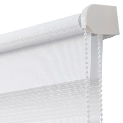 Store enrouleur jour / nuit sans perçage Elin 2 blanc cassé l.40 x H.140cm Goodhome