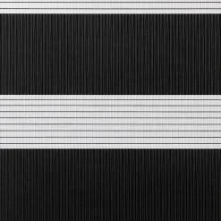 Store enrouleur jour / nuit sans perçage Elin 2 noir l.160 x H.240cm Goodhome