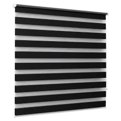 Store enrouleur jour / nuit sans perçage Elin 2 noir l.160 x H.240cm Goodhome