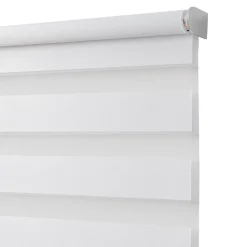 Store enrouleur jour / nuit sans perçage Keston blanc cassé l.90 x H.180cm Goodhome