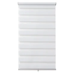 Store enrouleur jour / nuit sans perçage Keston blanc cassé l.90 x H.180cm Goodhome