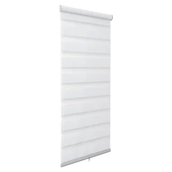 Store enrouleur jour / nuit sans perçage Keston blanc cassé l.45 x H.140cm Goodhome