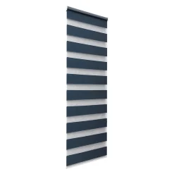 Store enrouleur jour / nuit sans perçage Elin 2 bleu l.45 x H.140cm Goodhome