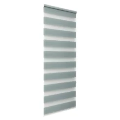 Store enrouleur jour / nuit sans perçage Elin 2 vert céladon l.45 x H.140cm Goodhome